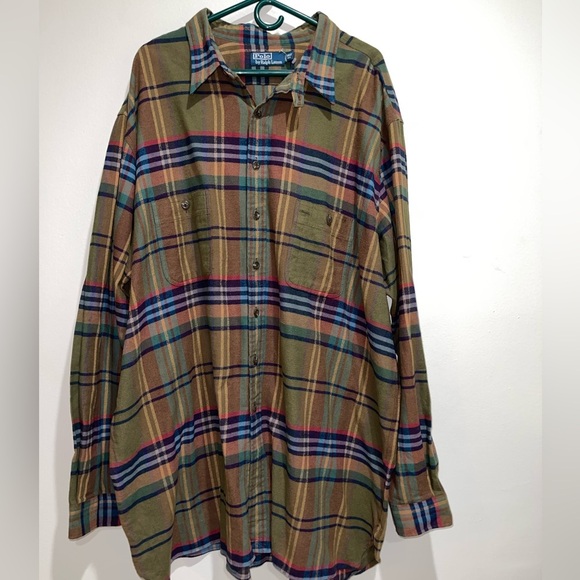 Polo Ralph Lauren Men’s Big and Tall Plaid Button Shirt - Picture 8 of 12